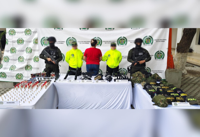 Incautan arsenal y capturan a una mujer en operativo en Aracataca Incautan arsenal y capturan a una mujer en operativo en Aracataca